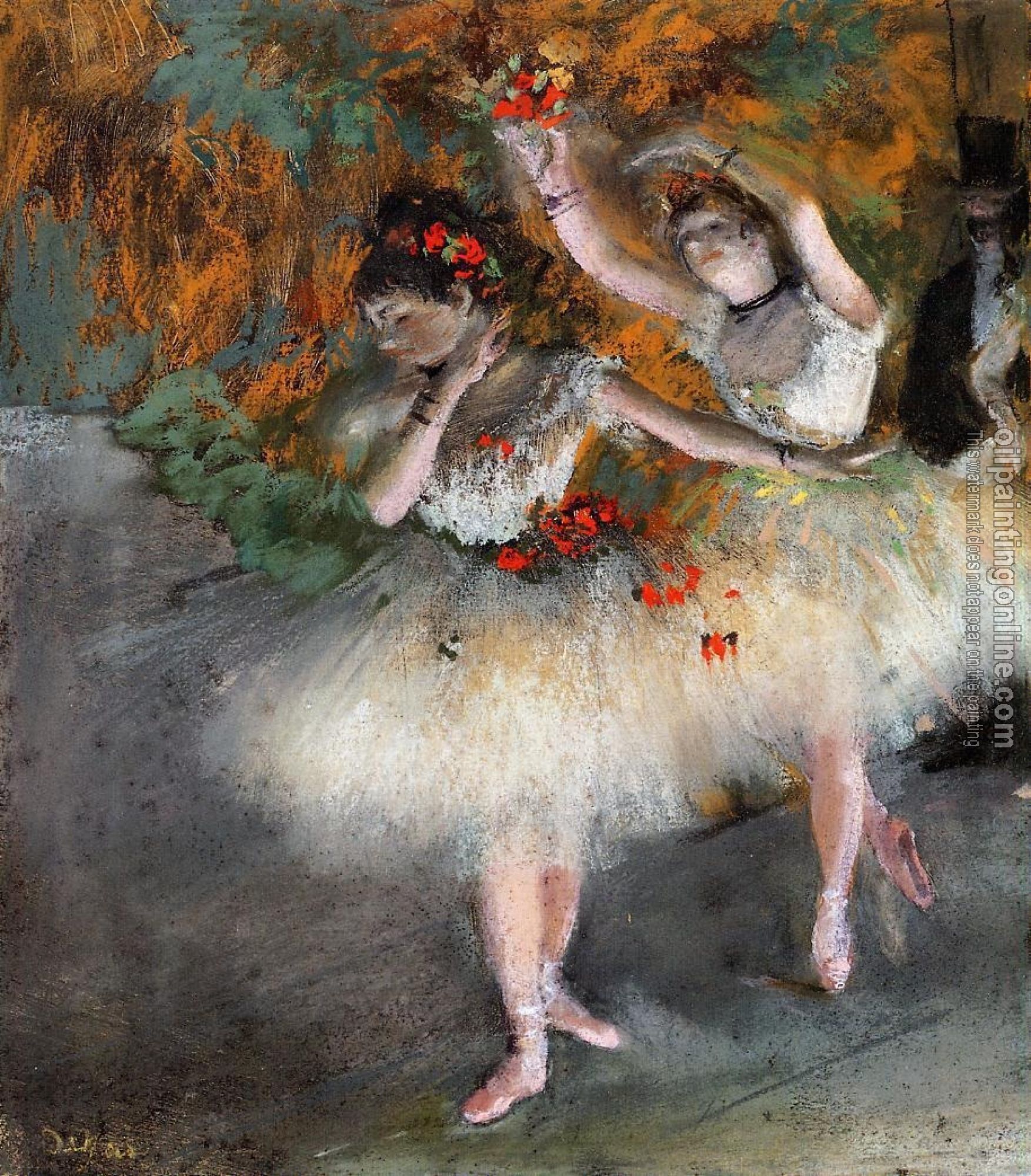 Degas, Edgar - Two Dancers Entering the Stage